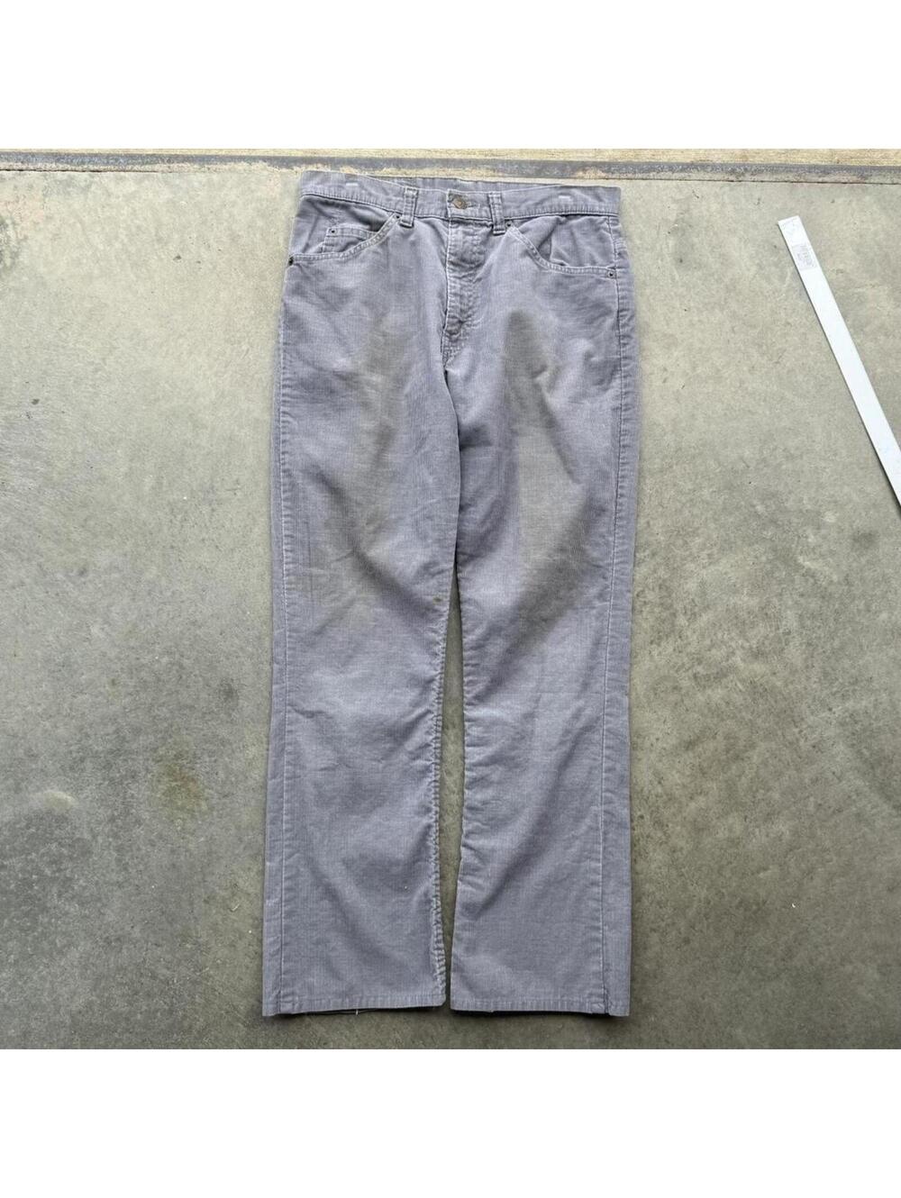 Vintage 70s Levi’s grey corduroy men’s pants size 31 x 28 true vintage